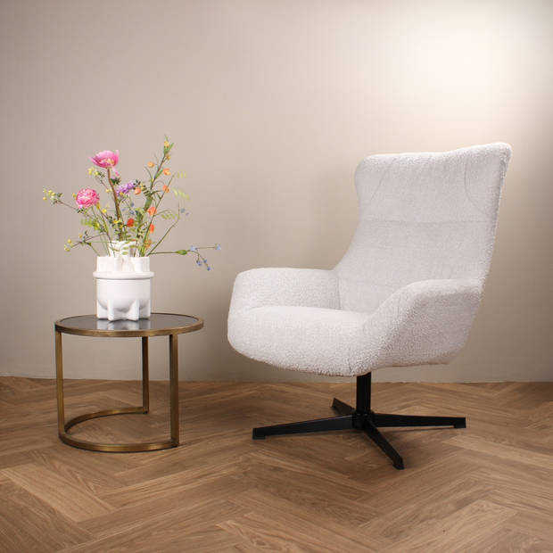 Luka draaifauteuil - wit