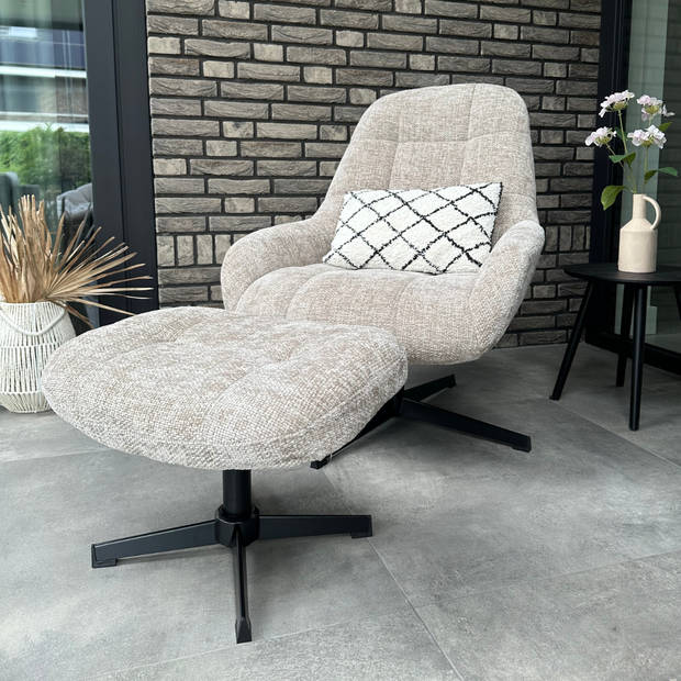 Gio draaifauteuil - beige