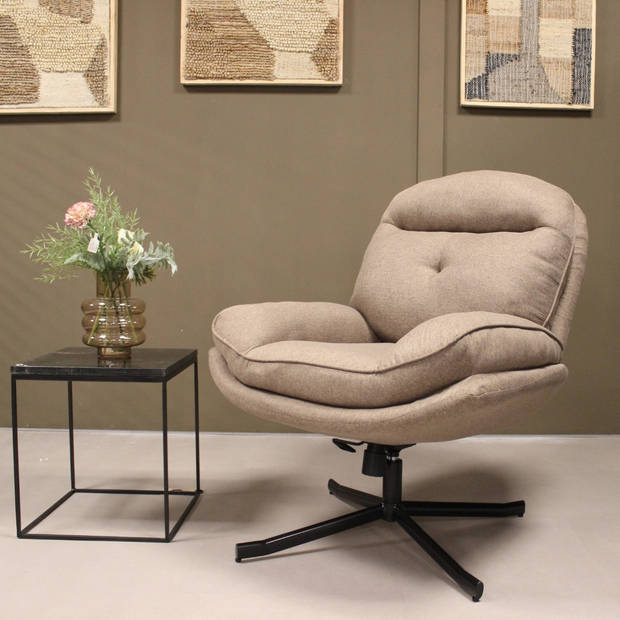 Franky draaifauteuil - taupe