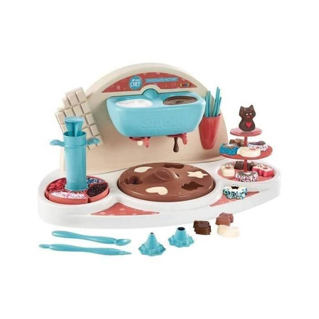 Smoby Chef Chocolat Factory - Chocoladeworkshop + Receptenboek - Kookworkshop - Veel mallen en accessoires