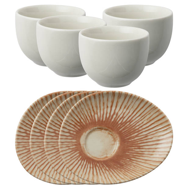 Arthur Krupp Koffieset Sunlight - Rood - Organic - 8-Delig