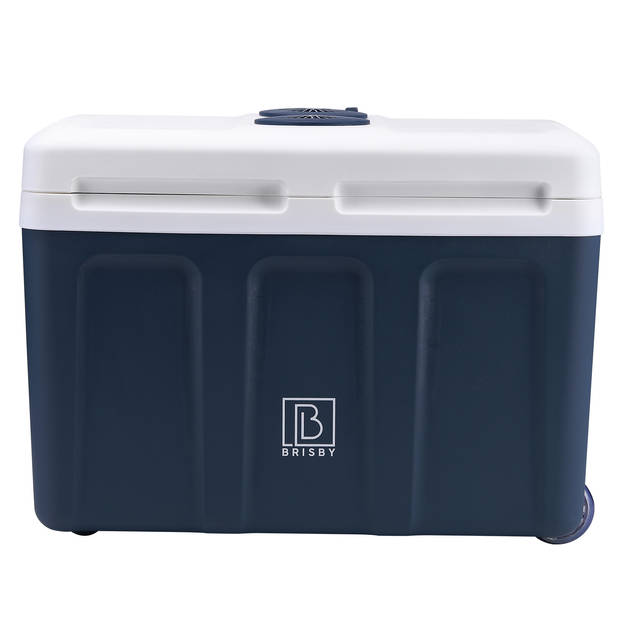 Brisby 40 Liter Elektrische Koelbox met 12V, 220/230 Volt Aansluiting – AC/DC - inclusief passieve koelbox - BLAUW