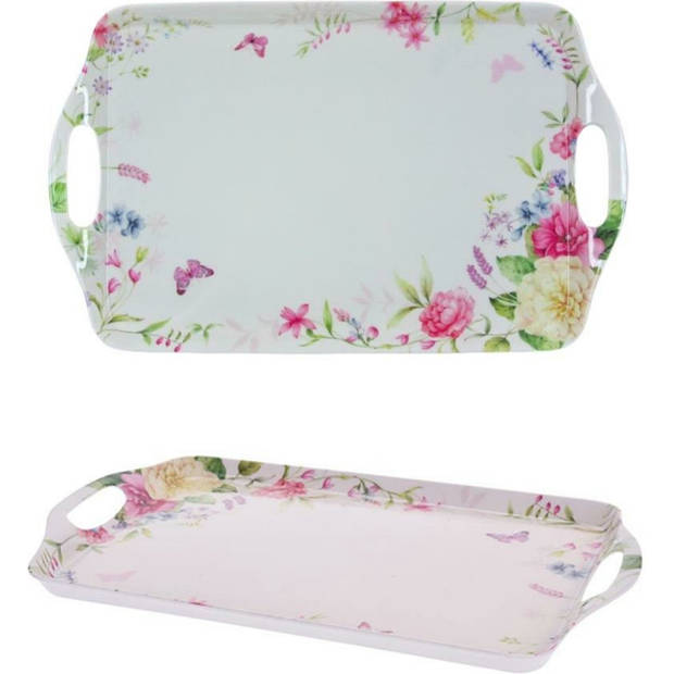 Dienblad Bloemen Melamine 38 x 23 x 1,8 cm