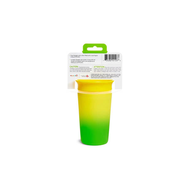 Munchkin Miracle Anti-Lek 360° Drinkbeker - Sippy Cup - Veranderd van Kleur - Warmtegevoelig - Oefenbeker voor Baby en