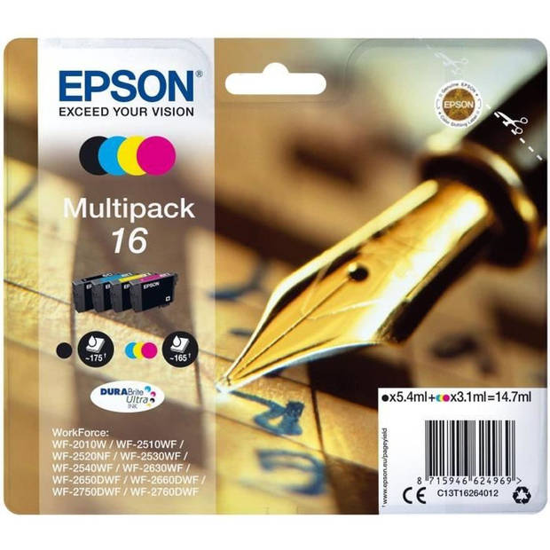 Epson 16 Multipack zwart en kleur cartridge