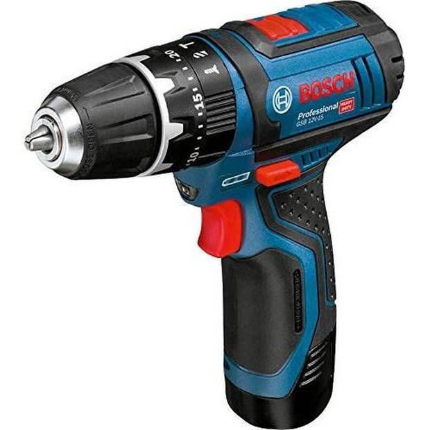 Bosch Professional GSB 12V-5 + 10 Accessoire Percussion Drill.