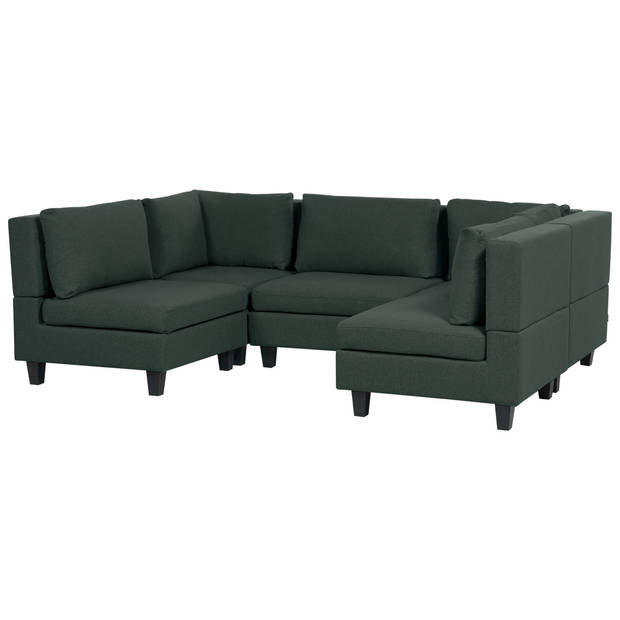 Beliani UNSTAD - Modulaire Sofa-Groen-Polyester