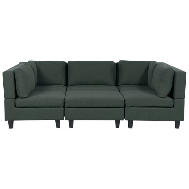 Beliani UNSTAD - Modulaire Sofa-Groen-Polyester