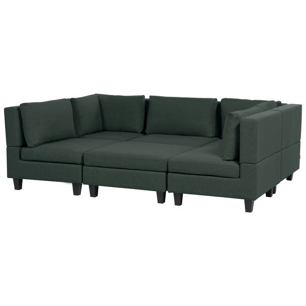 Beliani UNSTAD - Modulaire Sofa-Groen-Polyester