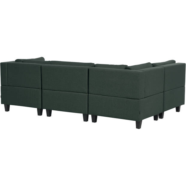 Beliani UNSTAD - Modulaire Sofa-Groen-Polyester