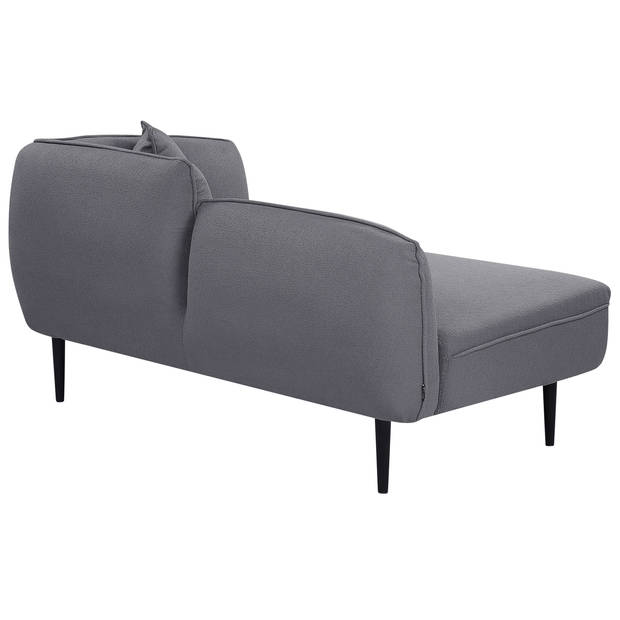 Beliani CHEVANNES - Chaise longue-Grijs-Bouclé