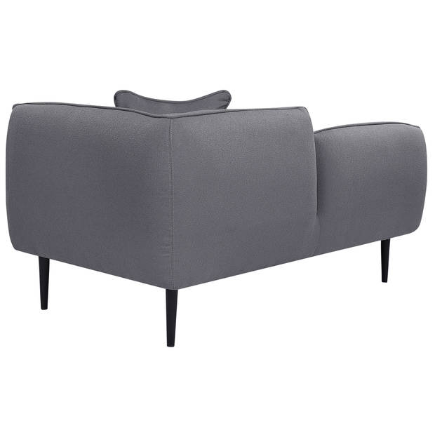 Beliani CHEVANNES - Chaise longue-Grijs-Bouclé