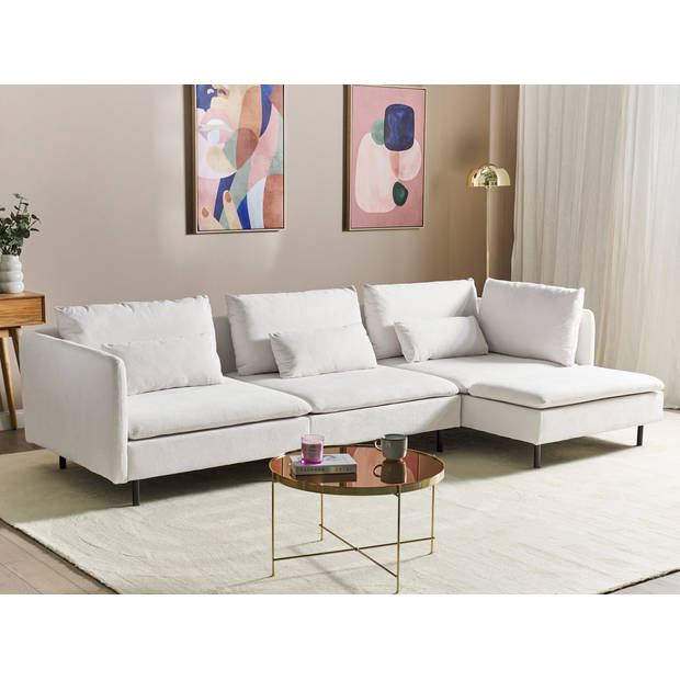 Beliani EGERIS - Modulaire Sofa-Beige-Polyester