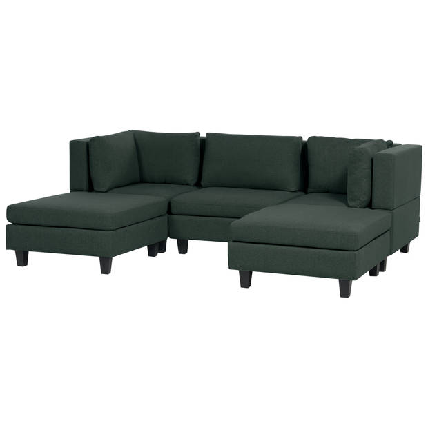 Beliani UNSTAD - Modulaire Sofa-Groen-Polyester