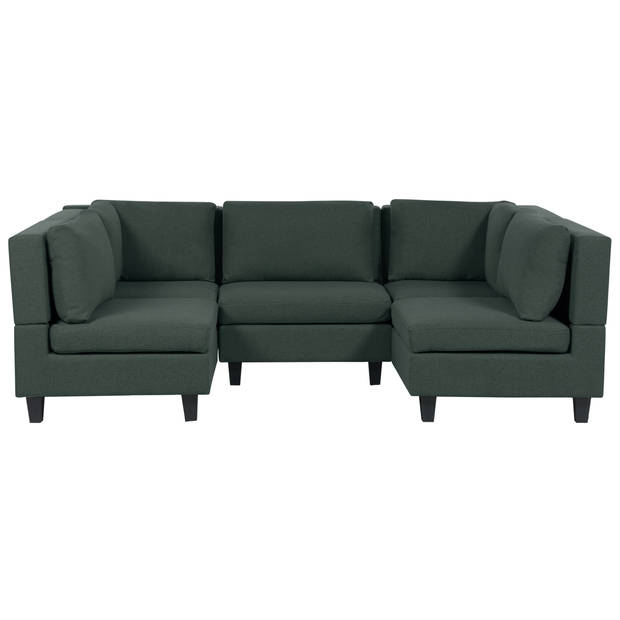 Beliani UNSTAD - Modulaire Sofa-Groen-Polyester