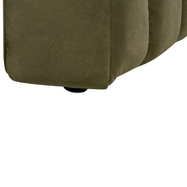 Beliani LANNILS - Chaise longue-Groen-Fluweel