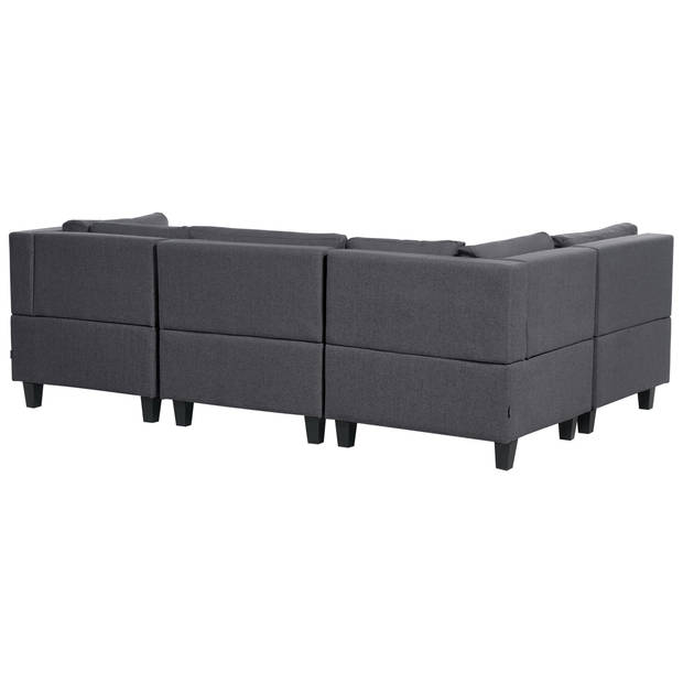 Beliani UNSTAD - Modulaire Sofa-Grijs-Polyester