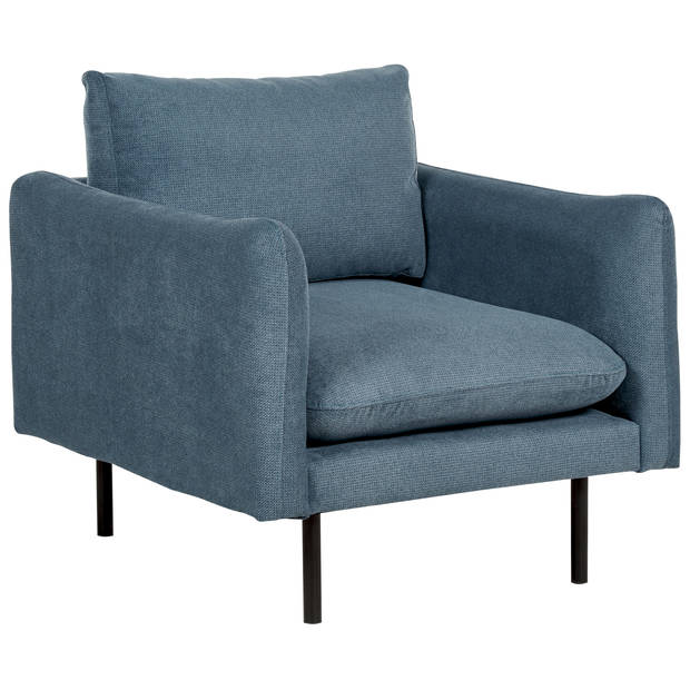 Beliani VINTERBRO - Fauteuil-Blauw-Chenille