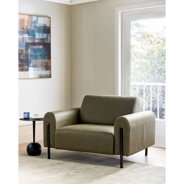 Beliani ASKIM - Fauteuil-Groen-Polyester