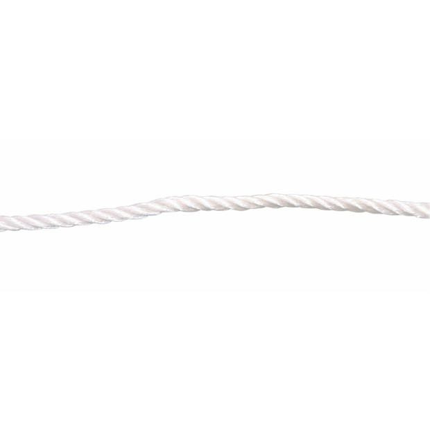 AMIG paracord touw - 20 meter - D5mm - 110kg - polypropyleen - wit - Touw