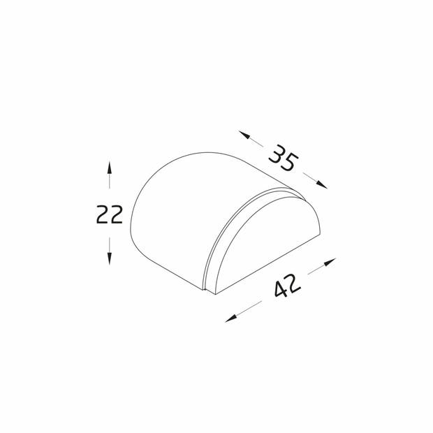 AMIG Deurstopper/deurbuffer - D42mm - zelfklevend - transparant - Deurstoppers