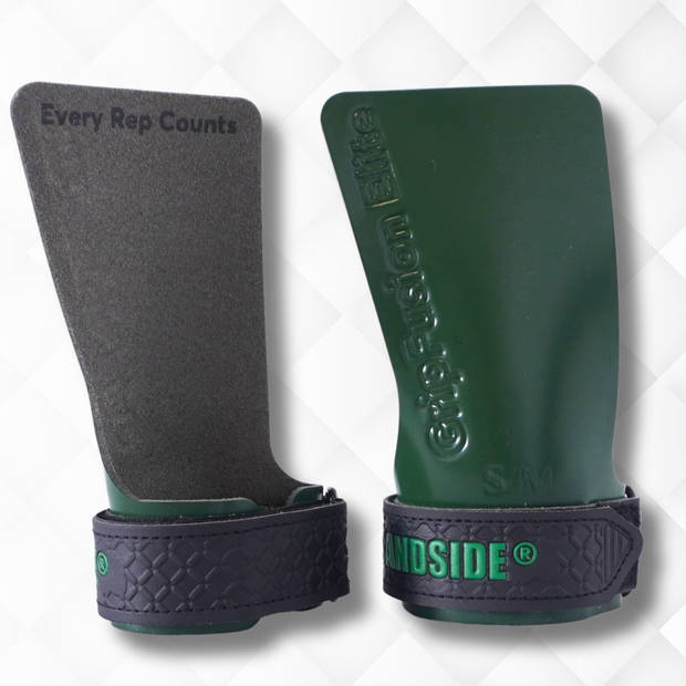 Sandside CrossFit Grips Elite 2.0 Fitness Handschoenen Fingerless Grips Army Green S/M