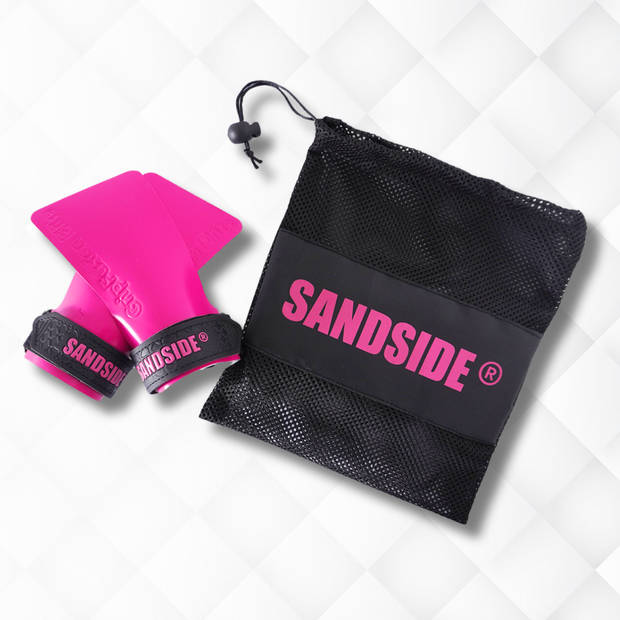 Sandside CrossFit Grips Elite 2.0 Fitness Handschoenen Fingerless Grips Hot Pink L/XL