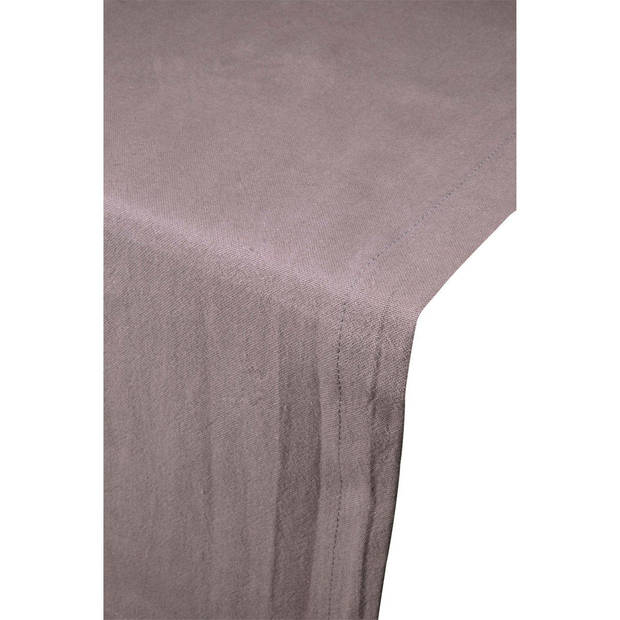 Linen & More Tafelloper 'Jazz' 50cm x 140cm, Dark Grey