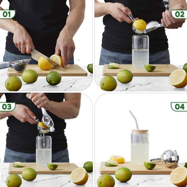 Bikolo® - Citruspers Handmatig - Citroenpers - Limoenpers - Fruitpers - Lemon Squeezer