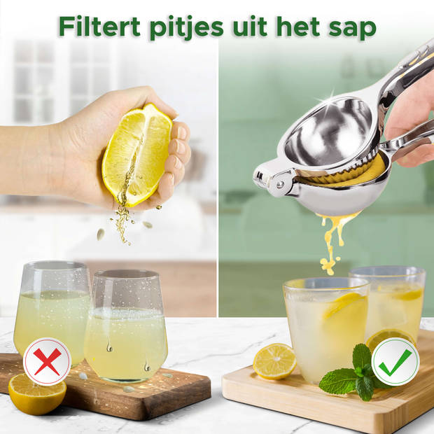 Bikolo® - Citruspers Handmatig - Citroenpers - Limoenpers - Fruitpers - Lemon Squeezer