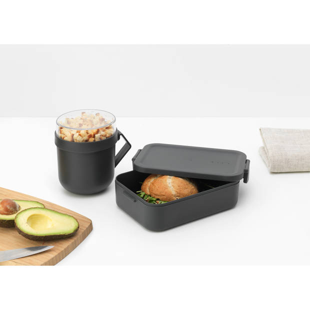 Brabantia Make & Take Lunchset - 2-delig - Kunststof - Dark Grey