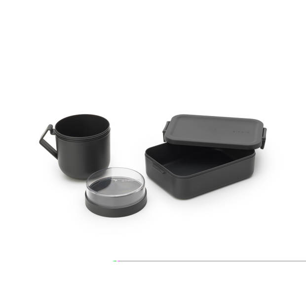 Brabantia Make & Take Lunchset - 2-delig - Kunststof - Dark Grey