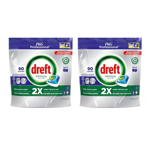 Dreft - Original - All in One - Vaatwastabletten - Regular - 180 stuks