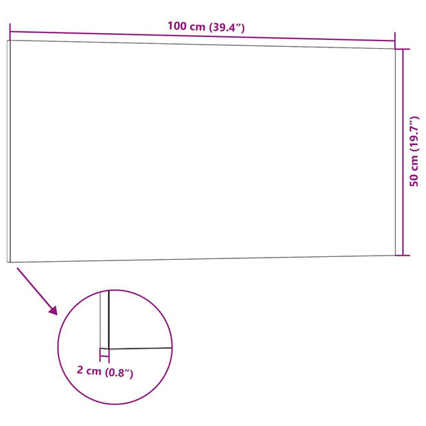 vidaXL Wandpanelen 10 st 3D 100x50 cm EPS lichtbruin