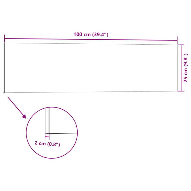 vidaXL Wandpanelen 14 st 3D 100x25 cm EPS lichtgrijs