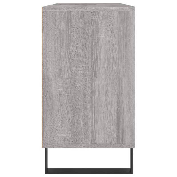 vidaXL Badkamerkast 80x33x60 cm bewerkt hout grijs sonoma eikenkleurig