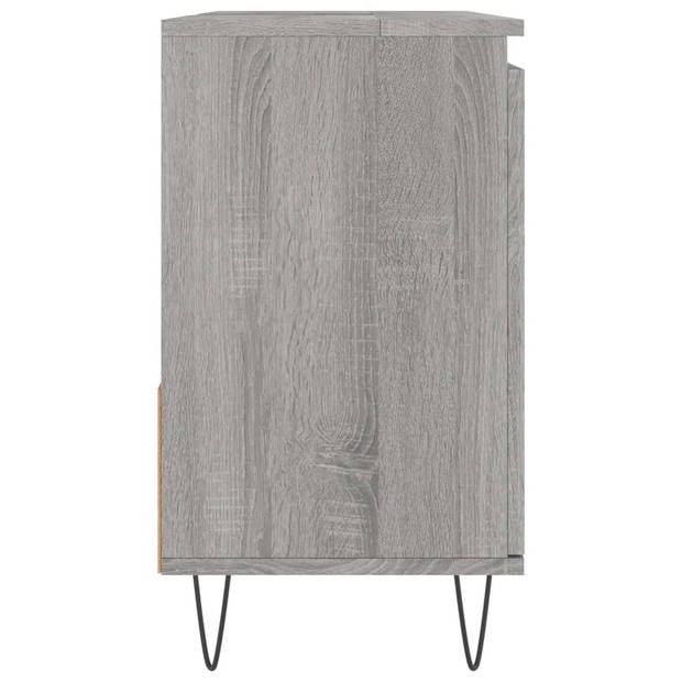 vidaXL Badkamerkast 65x33x60 cm bewerkt hout grijs sonoma eikenkleurig