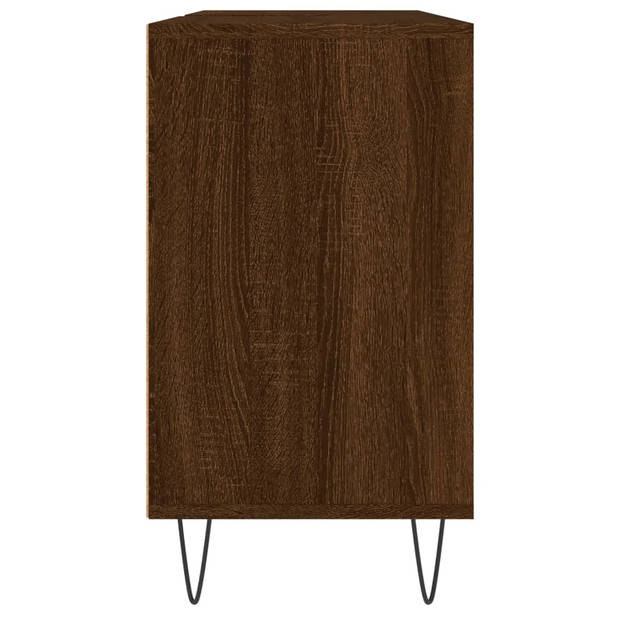 vidaXL Badkamerkast 80x33x60 cm bewerkt hout bruin eikenkleur