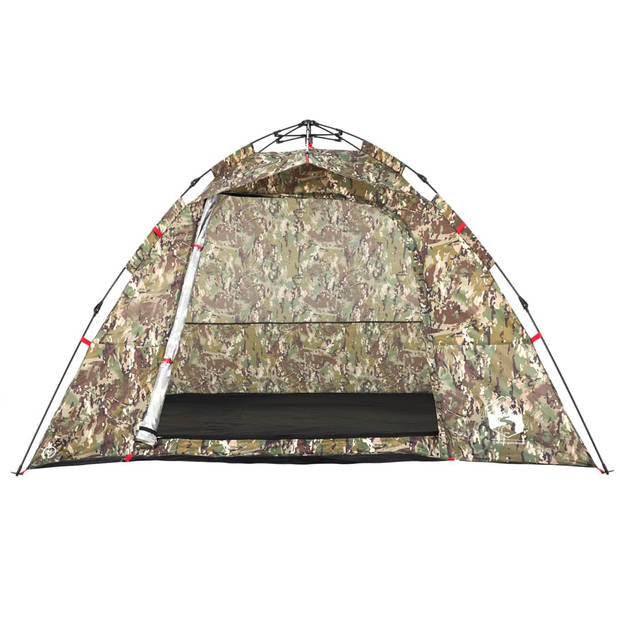 vidaXL Tent 4-persoons snelontgrendeling camouflage