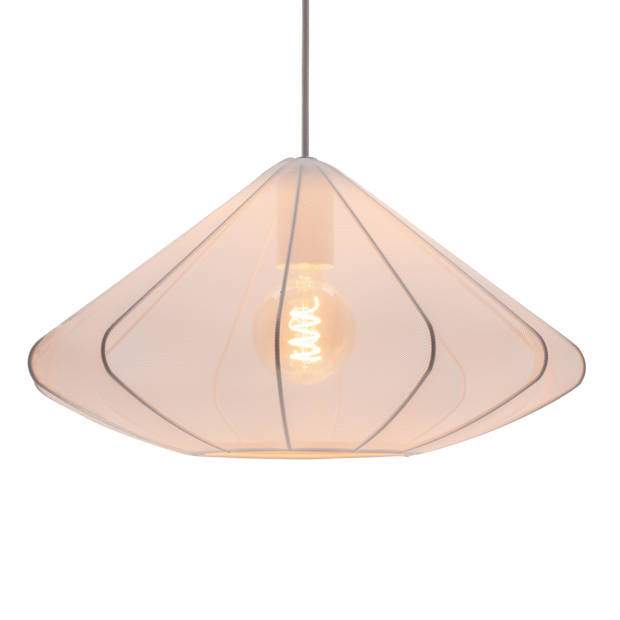 EGLO Dolwen Hanglamp - E27 - Ø 42,5 cm - Wit - Textiel