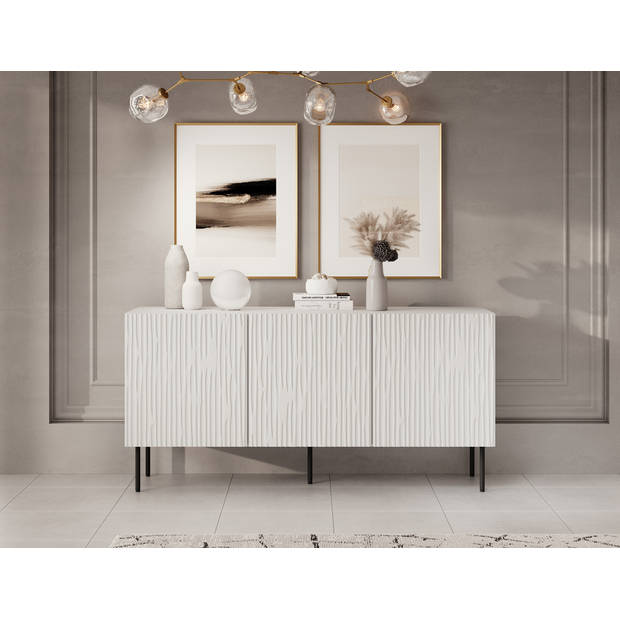 Meubella Dressoir June - Wit - 152 cm