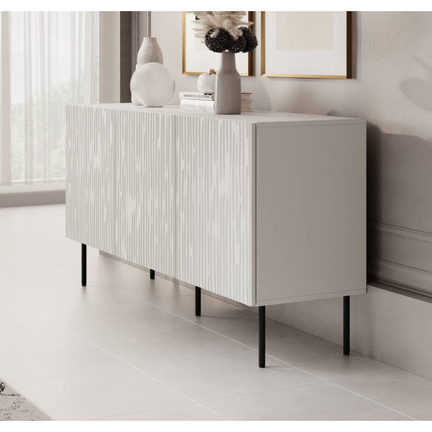 Meubella Dressoir June - Wit - 152 cm