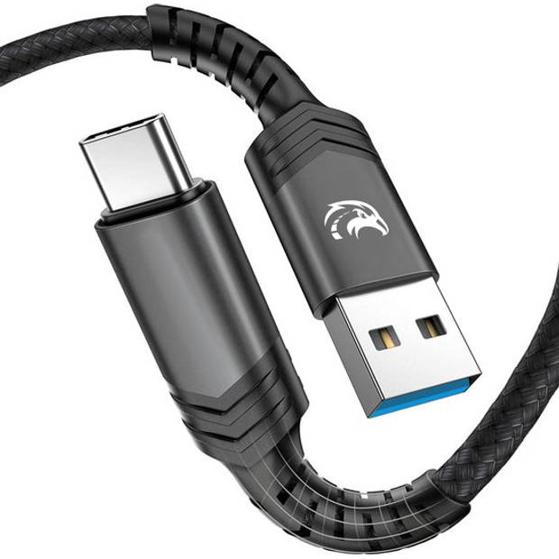 Travelhawk USB-C Kabel - USB 3.0 naar USB C - 3A60W - 2 Meter - USB C naar USB A - Usb-c Kabels - Snellader - Oplader -