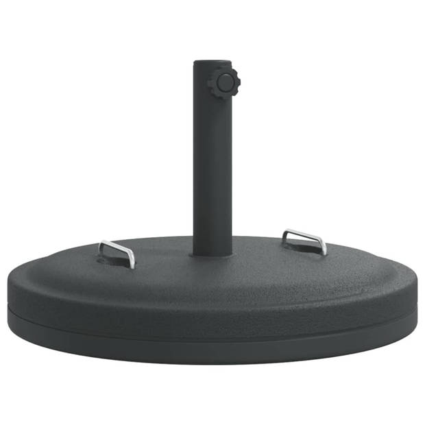 vidaXL Parasolvoet met handgrepen voor stok van Ø38 / 48 mm 25 kg rond