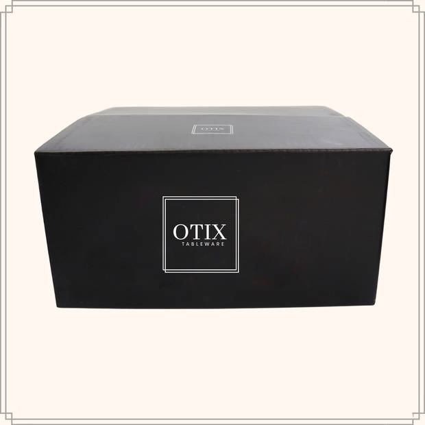 OTIX Waterglazen - Set van 12 - 300ml - Diamant vorm - Transparant - Glas