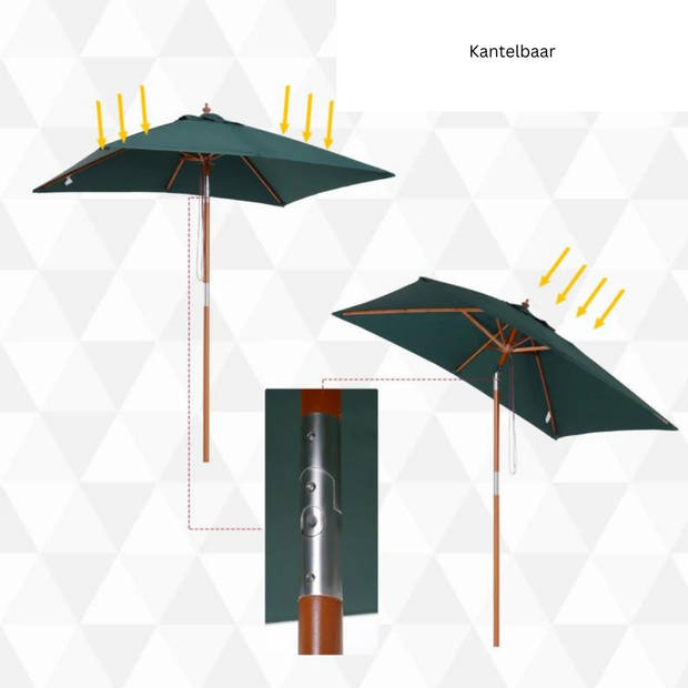 Parasol - Parasols - Tuin - Zonwering - Tuinparasol -Strandparasol - 200 x 150 x 235 cm