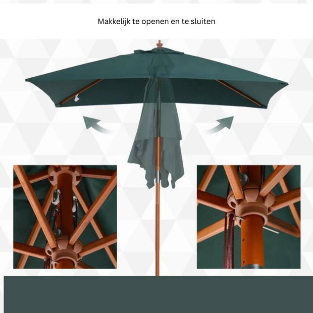 Parasol - Parasols - Tuin - Zonwering - Tuinparasol -Strandparasol - 200 x 150 x 235 cm