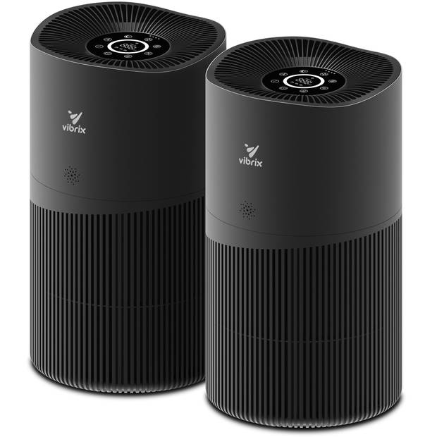 2X Vibrix Luchtreiniger Woonkamer - 150m2 - HEPA Filter - Ionisator - Air Purifier - Air Cleaner - PureFlow70 pro