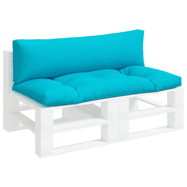 vidaXL Palletkussens 2 st oxford stof turquoise