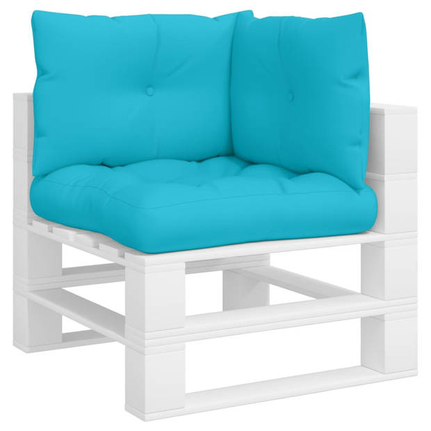 vidaXL Palletkussens 3 st oxford stof turquoise